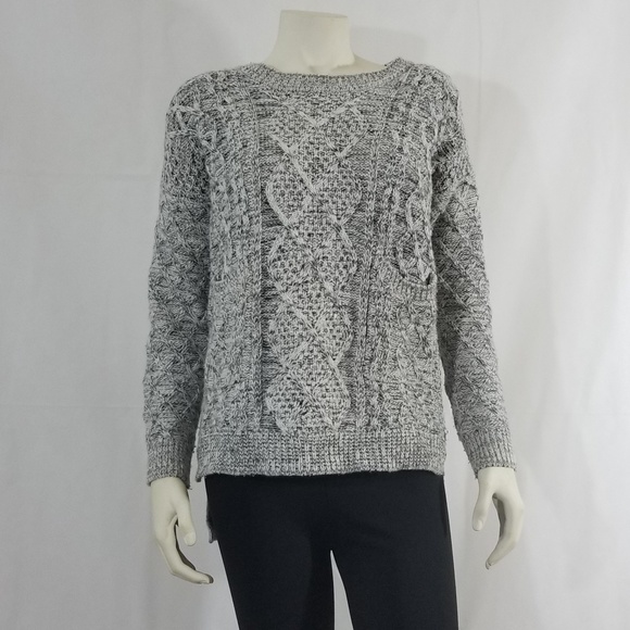 Tops - 2for20$ oversized gray crochet sweater